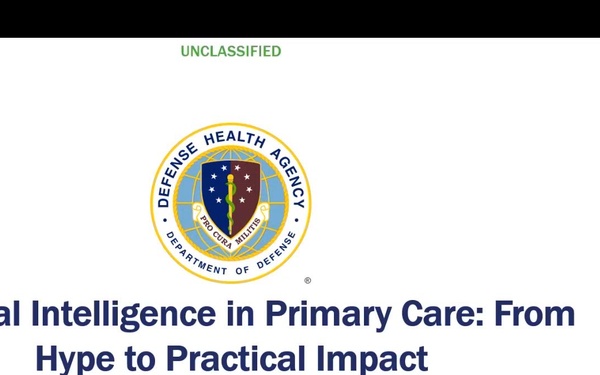 June 2025 CCSS S04: Artificial Intelligence in Primary Care: From Hype to Practical Impact
