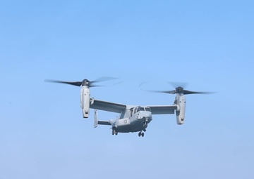 USS Iwo Jima Flight Operations with MV-22B Osprey