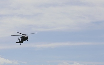 B-Roll: Gunners test their aerial skills on UH-60 Black Hawks