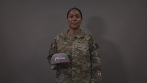 Philadelphia Phillies - July 4th Shout-out - Senior Master Sgt. Ballina Koroilavesau