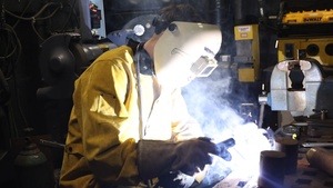 USS Iwo Jima's Welding Shop