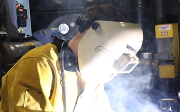 USS Iwo Jima's Welding Shop