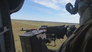 Gunners test their aerial skills on UH-60 Black Hawks