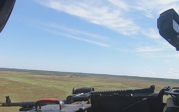 Gunners test their aerial skills on UH-60 Black Hawks