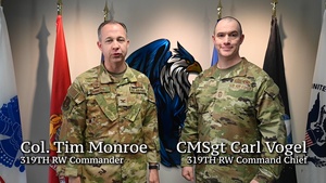 319th Reconnaissance Wing command team farewells Grand Forks AFB