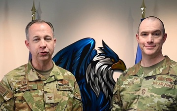 319th Reconnaissance Wing command team farewells Grand Forks AFB