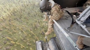 Alaska Army National Guard Black Hawk aviators help fight Alaska wildfires B-Roll