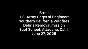 Southern California Wildfires Debris Removal mission - Eliot School Auditorium