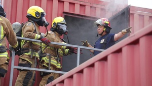 U.S. Army Garrison Yongsan-Casey Fire Department Conducts Smoke Chamber Training for Area 1 Firefighters