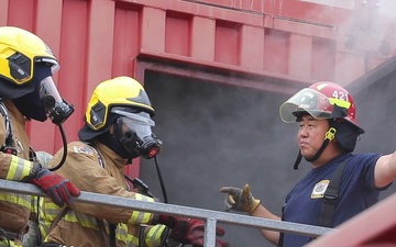 U.S. Army Garrison Yongsan-Casey Fire Department Conducts Smoke Chamber Training for Area 1 Firefighters