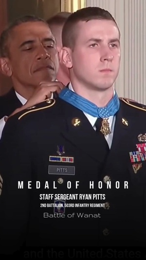 REEL: Medal of Honor Recipient Staff Sgt. Ryan Pitts Honored for Heroism at Battle of Wanat