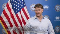 Detroit Tigers Pitcher Sawyer Gipson-Long military family ties, appreciation