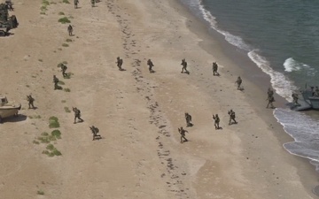 Atlantic Alliance 2025: Amphibious Landing Aerial View