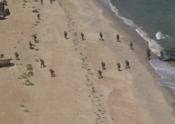 Atlantic Alliance 2025: Amphibious Landing Aerial View