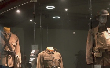 The story of the Army unfolds through historical uniforms &amp; other artifacts