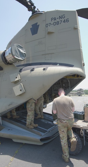 2-104th Aviation Battalion participate in a gunnery exercise at MCOLF Atlantic and BT-11