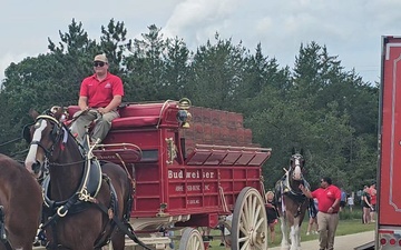 Famous Clydesdales hold special event at Fort McCoy’s Pine View Campground, Part 1