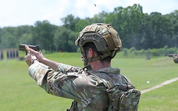 Tennessee National Guard Soldiers and Airmen compete at the 2025 TAG Pistol Match