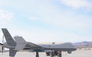 432nd AMX prepares MQ-9 for takeoff