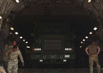 Talisman Sabre 2025 U.S. Army vehicles offload at Port Darwin, Australia for Talisman Sabre 25
