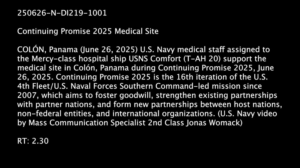 Continuing Promise 2025 Medical Site