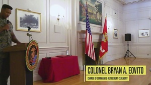 Col. Bryan A. Eovito Change of Command and Retirement Ceremony