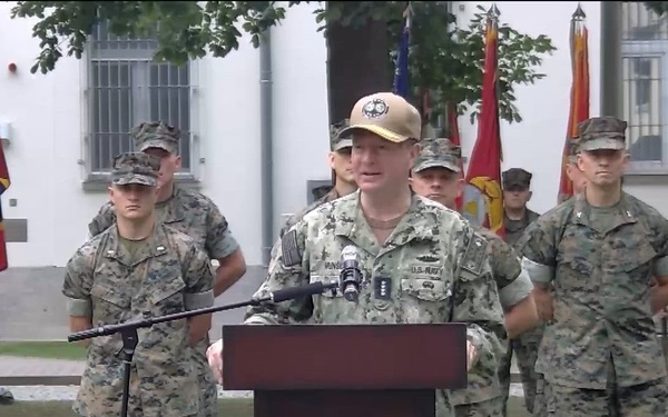 U.S. Marine Corps Forces Europe and Africa Change of Command - Part 2