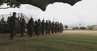 HQBN Sgt. Maj. Mayra Moreno Relinquishes Sword of Office at MCBH