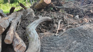 Waterway debris removal in Buncombe County, North Carolina