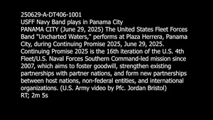 USFF Navy Band plays in Panama CIty