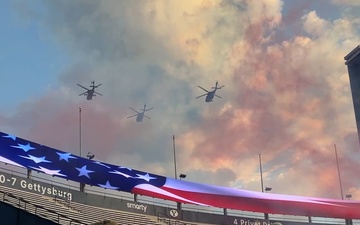 B-Roll- Stadium of Fire- Flyover &amp; Artillery Support
