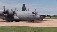 Hercules in Sync: C-130s Launch in Formation Over Rosecrans