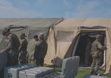 MACS-2 sets up communications equipment during Atlantic Alliance 2025 (B-roll)