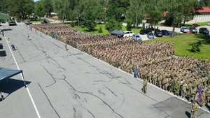 Change of command for NATO troops in Latvia (B-ROLL)