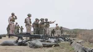 B-Roll: U.S. Marines with 1st CRR Conduct M240B Machine Gun Training