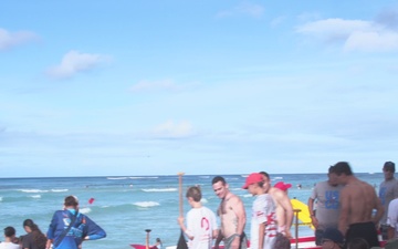 MCBH Marines Take Part in 2025 Walter J. Macfarlane Memorial Canoe Regatta