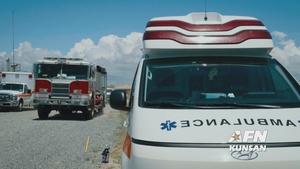 Kunsan AB First Responders engage in a Vehicle Extrication Exercise