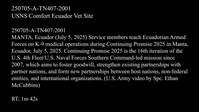 USNS Comfort Ecuador Vet Site