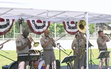 B-Roll: 1st Armored Division Brass Band Celebrates Independence Day with U.S. Embassy and Latvian guests.
