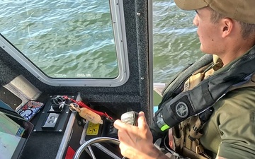 Securing the Seas: 6th Security Forces Marine Patrol on Duty B Roll