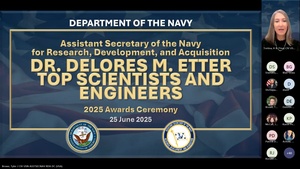Dr. Delores M. Etter Top Scientists and Engineers 2025 Awards Ceremony