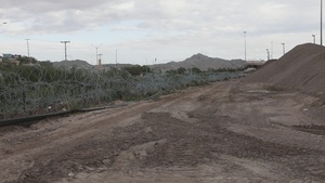 1st Battalion, 41st Infantry Regiment repairs and reinforce southern border barrier near El Paso