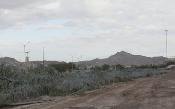 1st Battalion, 41st Infantry Regiment repairs and reinforce southern border barrier near El Paso