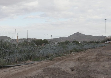 1st Battalion, 41st Infantry Regiment repairs and reinforce southern border barrier near El Paso