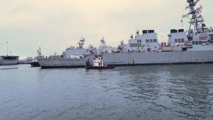 USS Russell Dry Dock Time Lapse