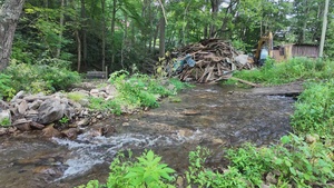 Waterway debris removal continues in Mitchell County, North Carolina Broll