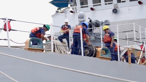 Coast Guard Cutter Harriet Lane returns home following patrol in Oceania