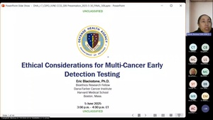 June 2025 CCSS S06: Ethical Considerations for Multi-Cancer Early Detection Testing