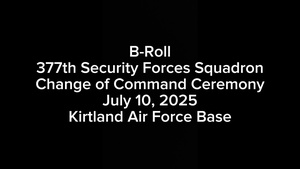 377th Security Forces Squadron Change of Command B-Roll