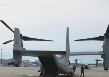 U.S. Marines with VMM-162 transport Marines with 1st Battalion, 25th Marines during Atlantic Alliance 2025